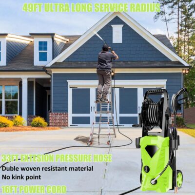 5000PSI Electric Pressure Washer 2026 2.8GPM High Power Washer with 4 Pressure Nozzle and Soap Bottle for Home, Car Washing, Fence Cleaning, Patio (Blue) - Image 7