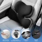 BEBAS Lumbar Support Pillow for Car, Ergonomic Memory Foam Back Cushion for Driving, Lower Back Support for Pain Relief, Lumbar Cushion for Car Seats, Office Chairs, Wheelchairs - Blackgray - Image 4