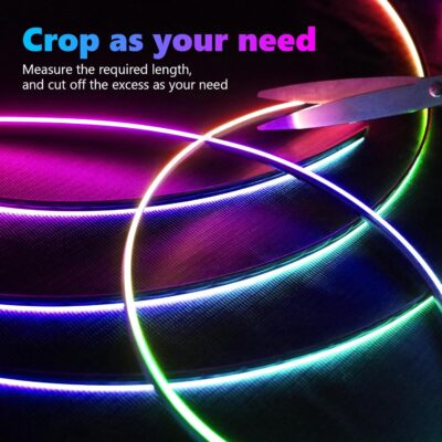 Interior Car LED Strip Lights, Acrylic LED Lights for Car with Wireless APP Dynamic Dreamcolor Chasing 6 in 1 Ambient Lighting Kits, 175 inches 593 LED Sound Active Function Neon Lights - Image 3