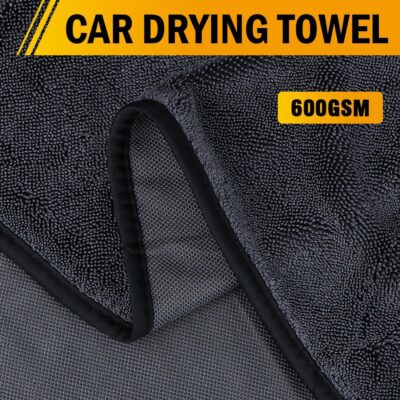 GLIMGLINT 3-Pack Microfiber Towels for Car (16"x16", 600GSM), Ultra Absorbent Cleaning Cloth, Non-Scratch & Streak-Free for Cars, Trucks, Motorcycles - Image 5