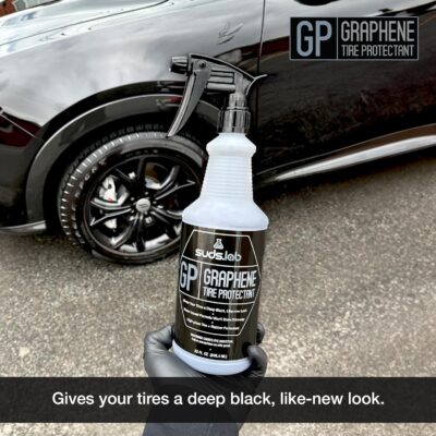 Suds Lab GP - Graphene Tire Protectant, Gloss Car Wheel Protectant, Dressing, and Coating for a Like-New Look, Black Satin Spray Tire Polish, 32 oz - Image 5