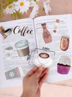 50 Pcs Coffee Stickers, Vinyl Waterproof Sticker Decals, Cafe Graffiti Decals for Water Bottles, Laptop, Journal, Luggage, Scrapbook - Image 3