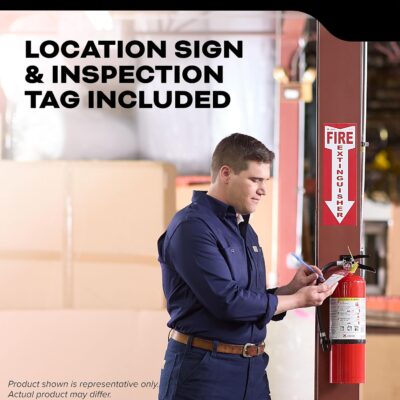 Kidde Commercial-Grade Fire Extinguisher for Office, Schools, Rechargeable, 2A10BC - Image 10