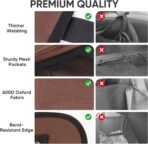 BALEINE Backseat Car Organizer, Back Seat Car Organizers and Storage, Kick Mats Back Seat Protector, Travel Accessories for Most Automotive (2 Pack, Mocha) - Image 6