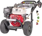 Simpson 61014 3500 PSI at 2.5 GPM Honda GX200 with AAA AX300 Axial Cam Pump Cold Water Professional Gas Pressure Washer PS61002-S