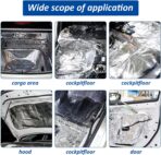 Car Heat Sound Deadening Insulation Mat, Sound Deadener & Heat Insulation Pad for Auto Hood Engine Roof Door and Trunk - 197mil 21.6sqft - 40 Inch x 40 Inch - 2PACK, Aluminum Foil - Image 5