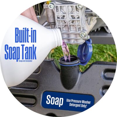 Westinghouse WPX3400 Gas Pressure Washer, 3400 PSI and 2.6 Max GPM, Onboard Soap Tank, Spray Gun and Wand, 5 Nozzle Set, for Cars/Fences/Driveways/Homes/Patios/Furniture - Image 8