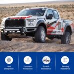 19.5" Wheel Simulators,19.5" 10 Lug Stainless Steel Hubcaps with Wheel Lug Bolts Kit,Polished Finish,2 Front Wheels/2 Rear Wheels,Wheel Simulators Suitable for 2005-2021 Ford F450/F550,Ford Raptor 2WD - Image 5