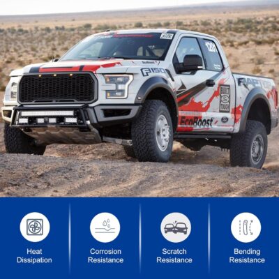 19.5" Wheel Simulators,19.5" 10 Lug Stainless Steel Hubcaps with Wheel Lug Bolts Kit,Polished Finish,2 Front Wheels/2 Rear Wheels,Wheel Simulators Suitable for 2005-2021 Ford F450/F550,Ford Raptor 2WD - Image 5