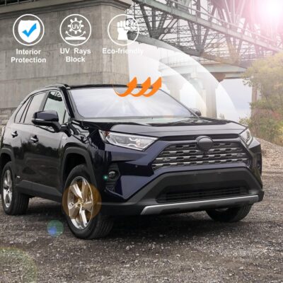 Windshield Sun Shade Front Window Sunshade Fit for Toyota RAV4 RAV-4 2019-2024 2025 2026 Accessories Auto Interior Sun Visor Heat Protection - Image 6