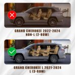 Muslogy for 2021-2025 2026 Grand Cherokee L 3Row Seat Mud Flaps Fender Mud Guard Front & Rear 4PCS Set No Drilling Required Compatible with Jeep Grand Cherokee L 2026 2025-2021 GCL Accessories - Image 2