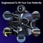 Car Air Freshener, 5 Scents, 10 Refills, Smart car Air Freshener for Vent Clips, Auto On/Off, Three Spray Modes, Car Fresheners Long Lasting (2Pack) - Image 6