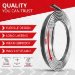 All-Fit Automotive Car Gap Filler – 10 Ft Chrome Trim Molding for Car Accessories Interior – Universal, Flexible Car Interior Accessories for Dashboards, Panels, & Air Vents – Easy DIY Installation - Image 2