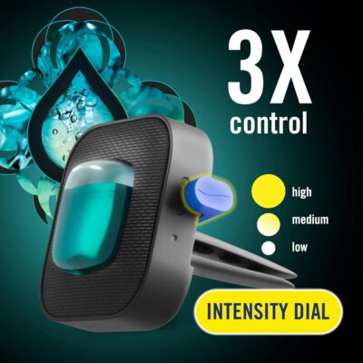 Febreze Car Air Freshener, Odor-Fighting Automotive Vent Clip, Scented Car Accessories, Long Lasting for Strong Odors, Unstopables Fresh Scent, .07 fl oz, 4 Count - Image 3