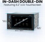 BOSS Audio Systems BVB9364RC Car Stereo - Double Din, 6.2 Inch Touchscreen, Bluetooth, CD DVD Player, AM/FM Radio Receiver, Backup Camera, USB, SD, Wireless Remote Control - Image 7