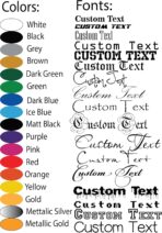 Personalized Design Your Own Name - Custom Vinyl Sticker Car Window - Boat - Lettering JDM Automotive Windshield Graphic Name Letter Auto Vehicle Door Banner - Custom Vinyl Decal