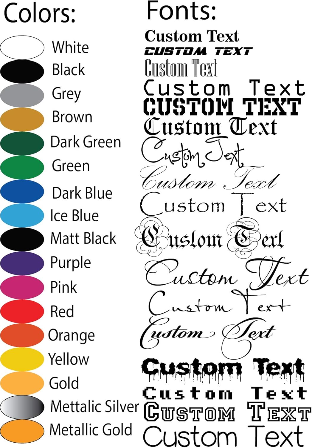 81FjwakbggL._AC_SL1500_.jpg Personalized Design Your Own Name - Custom Vinyl Sticker Car Window - Boat - Lettering JDM Automotive Windshield Graphic Name Letter Auto Vehicle Door Banner - Custom Vinyl Decal - Image 1