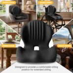 Ergonomic Seat Cushion, Office Chair Seat Cushions with L-Shaped Design, Memory Foam Orthopedic Cushion with Coccyx Hollow, Lumbar Support & Tailbone Pain Relief for Car, Truck, Gaming Chair (Black) - Image 8