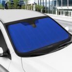 Motor Trend Front Windshield Sun Shade - Jumbo Accordion Folding Auto Sunshade for Car Truck SUV - Blocks UV Rays Sun Visor Protector - Keeps Your Vehicle Cool - 66 x 27 Inch - Image 4