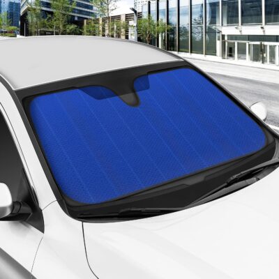 Motor Trend Front Windshield Sun Shade - Jumbo Accordion Folding Auto Sunshade for Car Truck SUV - Blocks UV Rays Sun Visor Protector - Keeps Your Vehicle Cool - 66 x 27 Inch - Image 4