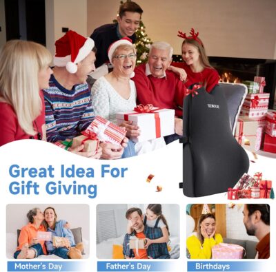 Teemour Lumbar Support Pillow for Car Truck Accessories Memory Foam Back Cushion for Driving Seat Lower Back Support, Lumbar Comfort for Long Drivvers Back Pain Relief, with Three Adjustable Straps - Image 7