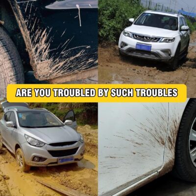 4Pcs Mini Size Mud Flaps Front & Rear Universal Car Splash Guards Soft Rubber Mudguards Replacement for Sedan Replacement for Hatchbacks - Image 6