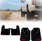 REK GEN Mud Flaps Compatible with Toyota Tacoma Gen3 (2016–2023) - Heavy Duty Mud Guards for Off-Road Protection - Easy Install - Durable Toyota Tacoma Accessories - USA Made (Stock, Red)