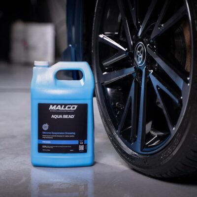 Malco Aqua Bead Water Based Dressing - Non-Greasy Interior and Exterior Dressing/Shines Car Tires, Rubber, Plastic and Trim/Concentrated Formula, Dilutable for Variable Gloss / 1 Gallon (129601) - Image 5