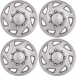 Hubcap Replacement for Ford Van 1998-2023, Sturdy 16-inch Wheel Cover (4 Piece Set)