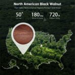 Littlelucky Car Air Freshener, 2 PCS North America Walnut Wood, Car Air Freshener Vent Clip for Hidden Air Vent etc, 4 PCS Scent Refills, 2 Natural Plant Extract Fragrance Long-lasting for 120 Days - Image 4