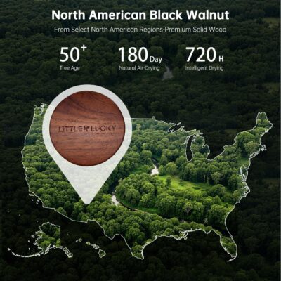 Littlelucky Car Air Freshener, 2 PCS North America Walnut Wood, Car Air Freshener Vent Clip for Hidden Air Vent etc, 4 PCS Scent Refills, 2 Natural Plant Extract Fragrance Long-lasting for 120 Days - Image 4