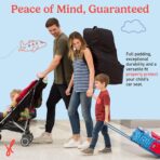 J.L. Childress Padded Backpack Car Seat Bag - Car Seat Travel Bag for Airplane, Cover Fits Most Baby & Infant Carriers & Boosters, Airport Accessories for Gate Check or Baggage Check - Ultimate, Black - Image 5