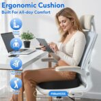 Seat Cushion - Memory Foam Office Chair Cushion for Sciatica, Tailbone & Back Pain Relief - Orthopedic Coccyx Pillow for Car, Airplane, Pregnancy & Long Sitting at Work, Black - Image 6
