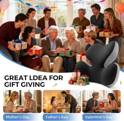 BEBAS Lumbar Support Pillow for Car, Ergonomic Memory Foam Back Cushion for Driving, Lower Back Support for Pain Relief, Lumbar Cushion for Car Seats, Office Chairs, Wheelchairs - Blackgray - Image 9