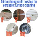 Westinghouse ePX3500 Electric Pressure Washer, 2500 Max PSI 1.76 Max GPM with Anti-Tipping Technology, Onboard Soap Tank, Pro-Style Steel Wand, 5-Nozzle Set, for Cars/Fences/Driveways/Home/Patios - Image 8