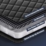 Waterproof Dog Car Seat Cover with Belt for Back Seat - Washable Pet Protector Accessories for Cars, Trucks, SUVs, and Bench Seats - Auto Backseat Hammock for Small & Large Dogs - Image 6