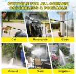 Cordless Pressure Washer, 2200W Brushless Motor, 4 Speed Modes, Max Pressure 1400PSI, 2 x 4.0 Ah Batteries, 6-in-1 Swivel Nozzle, Cleaning Brush, 16.4FT Hose, Cleaning and Garden Irrigation - Image 7