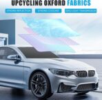 Automatic Retractable Car Sunshade, 2025 New Adjustable Auto Windshield Sun Shade, 35x50 inch Suction Cup Sunshade for Various Models, UV Blocking Protects for Drivers - Image 5