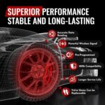 315Mhz Pre-Programmed TPMS Sensor, 4 Pack Tire Pressure Monitoring Sensor fit for Ford F150 Escape Explorer Ranger Transit, Lincoln Aviator Corsair, Replace JX7Z1A189C - 4 Replaceable Valve Stems - Image 5