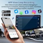 Largest 11.3" Portable Apple Carplay Screen, Wireless Car Play & Android Auto Touch Screen, Car Stereo with App View/4K Dash Cam/Backup Camera/Mirror Link/Voice Control/Music Play/GPS/Bluetooth/FM - Image 4