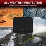 LASFIT Cargo Liner for Honda CR-V 2026 2025 2024 2023 (Gasoline & Hybrid & e:FCEV) All Weather TPE Car Trunk Mat (Upper Position), Cargo Only Black - Image 6