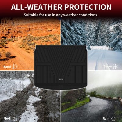 LASFIT Cargo Liner for Honda CR-V 2026 2025 2024 2023 (Gasoline & Hybrid & e:FCEV) All Weather TPE Car Trunk Mat (Upper Position), Cargo Only Black - Image 6