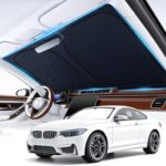 Car Windshield Sunshade Universal Sun Visor Front Window Shades, Foldable Reflective Fits Cars, SUV, Sedan, Interior Car Automotive Accessories for Summer (59" x 33")