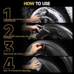 Ceramic Tire Shine Spray — High-Gloss Wet Look Tire Coating with Ultra-Dense Nylon Brush Applicator, UV Protection, Long-Lasting Shine for Car Truck RV Motorcycle (16 Fl Oz) - Image 8