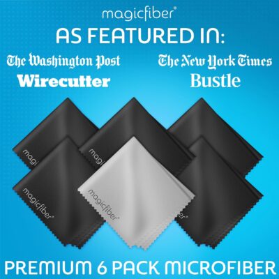 MagicFiber Microfiber Cleaning Cloth, 6 Pack - Premium Cloth for Glasses, Lens, Screens & More - Image 3