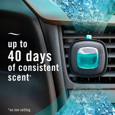 Febreze Car Air Freshener, Odor-Fighting Automotive Vent Clip, Scented Car Accessories, Long Lasting for Strong Odors, Unstopables Fresh Scent, .07 fl oz, 4 Count - Image 5