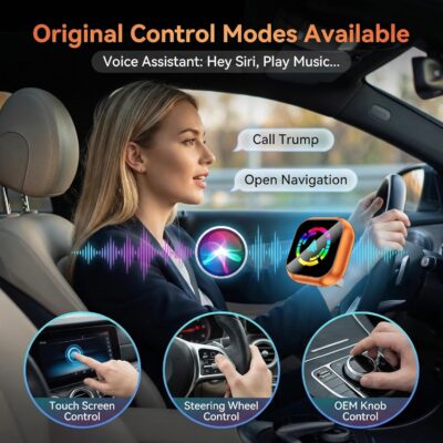 2026 2-in-1 Wireless CarPlay Adapter, Wired to Wireless Apple CarPlay & Android Auto, Mini Dongle Auto-Reconnect Fast Connect, Plug and Play iPhone iOS 10+ Android 11+, Compatible 1000+ Cars - Image 7