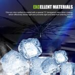 Auto Front Windshield Sun Shade Umbrella, Windshield Sun Shade Umbrella for Car Vinyl Coating, Foldable Car Umbrella Sunshade with UV Block Protection (Opening Design) - Image 7