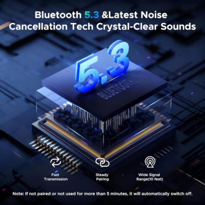 Acer Gadget Bluetooth Receiver for Car/Home/Wired Headphones, 3.5mm AUX, Drive & Listen Wirelessly, 16H Battery, Noise Cancellation, Auto Connect & Dual Pairing - Black - Image 4