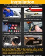 Qasim DRL LED Strip Car Daytime Running Light 14in White Automobile Decorative Warning Lights Yellow Streamer Flow Turn Signal Light Strip Bar 12V (2Pcs, 34.5cm) - Image 8